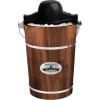 Elite Gourmet Maxi-Matic EIM-924L 4 quart Old Fashioned Electric Ice Cream Maker, Pine Bucket(Walnut)