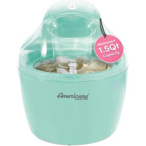 Americana Collection Elite EIM-1432M 1.5 Quart Automatic Easy Homemade Electric Ice Cream Maker, Frozen Yogurt, Sorbet, Gelato Treat, with Recipes, Mint(1.5 Quart)
