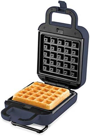 imageElite Gourmet EWM015M Electric Nonstick 45inch Mini Waffle Maker Belgian Waffles Compact Design Hash Browns Keto Snacks Sandwich Eggs Easy to Clean MintSlate blue