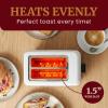 Elite Gourmet ECT-1027# Cool Touch Toaster, 7 Toast Settings Cancel Functions, Slide Out Crumb Tray, Extra Wide 1.5″ Slots for Bagels Waffles Specialty Breads, Puff Pastry, Snacks, White(2 Slice)