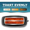 Elite Gourmet ECT4829B Long Slot 4 Slice Toaster, 6 Toast Settings Toaster Defrost, Reheat, Cancel Functions, Slide Out Crumb Tray, Extra Wide Slots for Bagels Waffles, Black(Black)