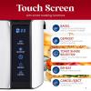 Elite Gourmet ECT5322 Long Slot 4 Slice Toaster, Countdown Timer, Bagel Function 6 Toast Setting, Defrost, Cancel Function, Built-in Warming Rack, Extra Wide Slots for Bagels Waffles, Stainless Steel(Black & Stainless Steel)
