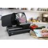 Elite Gourmet EMT-625B Ultimate Precision Electric Deli Food Meat Slicer Removable Stainless Steel Blade, Adjustable Thickness, Ideal for Cold Cuts, Hard Cheese, Vegetables & Bread, 7.5”, Black(Black)