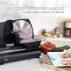 Elite Gourmet EMT-625B Ultimate Precision Electric Deli Food Meat Slicer Removable Stainless Steel Blade, Adjustable Thickness, Ideal for Cold Cuts, Hard Cheese, Vegetables & Bread, 7.5”, Black(Black)