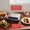 Elite Gourmet ESM2207XSS Sandwich Panini Maker Grilled Cheese, Machine Tuna Melt Omelets Non-stick Cooking Surface, 2 Slice, 750 Watts, Stainless Steel(New Version)