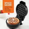 Elite Gourmet EWM013B Electric Nonstick Mini Waffle Maker with 5-inch cooking surface, Belgian Waffles, Compact Design, Hash Browns, Keto, Snacks, Sandwich, Eggs, Easy to Clean, Black(Black)