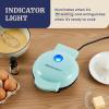 Elite Gourmet EWM015M Electric Nonstick 4.5-inch Mini Waffle Maker, Belgian Waffles, Compact Design, Hash Browns, Keto, Snacks, Sandwich, Eggs, Easy to Clean, Mint(Mint)