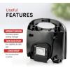 Elite Gourmet Maxi-Matic Electric Nonstick Belgian Waffle Iron Snack Maker Machine, Breakfast, Sandwiches, Compact & Portable, 2 Slice, Black(Waffle)