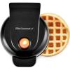 Elite Gourmet EWM013B Electric Nonstick Mini Waffle Maker with 5-inch cooking surface, Belgian Waffles, Compact Design, Hash Browns, Keto, Snacks, Sandwich, Eggs, Easy to Clean, Black(Black)