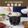 Elite Gourmet ERC2001BX 10-Cup Electric Rice Cooker with 304 Surgical Grade Stainless Steel Inner Pot, Makes Soups, Stews, Porridges, Grains and Cereals