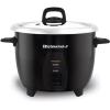 Elite Gourmet ERC2010B Electric Rice Cooker with Stainless Steel Inner Pot Makes Soups, Stews, Porridge’s, Grains and Cereals, 10 cups cooked (5 Cups uncooked), Black(10 Cups Cooked)