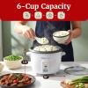 Elite Gourmet ERC2010B Electric Rice Cooker with Stainless Steel Inner Pot Makes Soups, Stews, Porridge’s, Grains and Cereals, 10 cups cooked (5 Cups uncooked), Black(White)