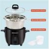 Elite Gourmet ERC2010B Electric Rice Cooker with Stainless Steel Inner Pot Makes Soups, Stews, Porridge’s, Grains and Cereals, 10 cups cooked (5 Cups uncooked), Black(10 Cups Cooked)