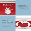 Elite Gourmet MST-5240 Casserole Crock Slow Cooker, Locking Lid Adjustable Temperature Keep Warm Oven & Dishwasher-Safe Casserole Pan, 3.5Qt Capacity, Red(Red)