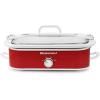 Elite Gourmet MST-5240 Casserole Crock Slow Cooker, Locking Lid Adjustable Temperature Keep Warm Oven & Dishwasher-Safe Casserole Pan, 3.5Qt Capacity, Red(Red)