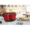 Elite Gourmet MST-900D 8.5Qt Digital Programmable XL Jumbo Slow Cooker, Adjustable Temp, Entrees, Sauces, Stews & Dips, Dishwasher Safe Glass Lid & Crock, Stainless Steel(Red)