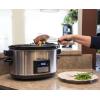 Maxi-Matic Elite Platinum MST-900VXD 8.5-Quart Stainless Steel Programmable Slow Cooker w/Locking Lid, Black
