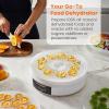 Elite Gourmet EFD319 Food Dehydrator, 5 BPA-Free 11.4″ Trays Adjustable Temperature Controls, Jerky, Herbs, Fruit, Veggies, Dried Snacks, Black(White)