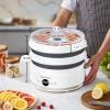 Elite Gourmet EFD319 Food Dehydrator, 5 BPA-Free 11.4″ Trays Adjustable Temperature Controls, Jerky, Herbs, Fruit, Veggies, Dried Snacks, Black(White and Gray)
