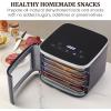 Elite Gourmet EFD319BNG Food Dehydrator, 5 BPA-Free 11.4″ Trays Adjustable Temperature Controls, Jerky, Herbs, Fruit, Veggies, Dried Snacks, Black and Grey, 5 Trays(Black)