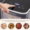 Elite Gourmet EFD319BNG Food Dehydrator, 5 BPA-Free 11.4″ Trays Adjustable Temperature Controls, Jerky, Herbs, Fruit, Veggies, Dried Snacks, Black and Grey, 5 Trays(Black)