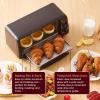 Elite Gourmet ETO236 Personal Compact 2 Slice Countertop Toaster Oven with 15 Minute Timer & Adjustable Temperature, Bake, Broil, & Toast, Black