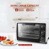 Elite Gourmet ETO4510B# French Door 47.5Qt, 18-Slice Convection Oven 4-Control Knobs, Bake Broil Toast Rotisserie Keep Warm, Includes 2 x 12″ Pizza Racks, Stainless Steel(Stainless Steel)