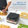Elite Gourmet Food Dehydrator, Stainless Steel Trays Food Dehydrator, Adjustable Temperature Controls, Jerky Herbs Fruit Veggies Snacks(5 Plastic Trays)