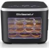 Elite Gourmet EFD319BNG Food Dehydrator, 5 BPA-Free 11.4″ Trays Adjustable Temperature Controls, Jerky, Herbs, Fruit, Veggies, Dried Snacks, Black and Grey, 5 Trays(Black)