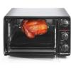 Elite Gourmet ETO4510B French Door 47.5Qt, 18-Slice Convection Oven 4-Control Knobs, Bake Broil Toast Rotisserie Keep Warm, Includes 2 x 14″ Pizza Racks, Stainless Steel(6-Slice  23L)