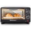 Elite Gourmet ETO490 9L/4 Slice Countertop Toaster Oven with 30-Minute Timer, Adjustable Temperature Control, Includes Baking Pan and Wire Rack, Bake, Broil, Toast, Black(4 Slice)