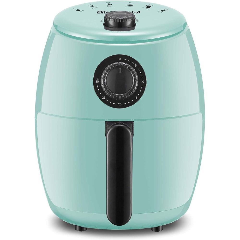 imageElite Gourmet EAF4617X Electric Digital Hot Air Fryer 1350Watts OilLess Healthy Cooker Timer amp Temperature Controls 4 Quart Black21 Quart
