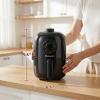 Elite Gourmet EAF0201X Personal Compact Space Saving Electric Hot Air Fryer Oil-Less Healthy Cooker, Timer & Temperature Controls, 1000W, 2.1 Quart, Black(Black)