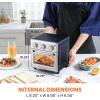 Elite Gourmet EAF0852SS 8.5Qt. Capacity Air Fryer Oven, Air Fry, Broil, Toast, Bake & Broil with Convection, Time and Temperature Controls, 800-Watts, Includes 25 Delicious Recipes, Stainless Steel(Stainless Steel)