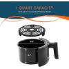 Elite Gourmet EAF0852SS 8.5Qt. Capacity Air Fryer Oven, Air Fry, Broil, Toast, Bake & Broil with Convection, Time and Temperature Controls, 800-Watts, Includes 25 Delicious Recipes, Stainless Steel(Black)