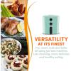 Elite Gourmet EAF-3218BL Personal 1.1Qt Compact Space Saving Electric Hot Air Fryer Oil-Less Healthy Cooker, Timer & Temperature Controls, PFOA Free, Mint(Mint)