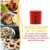 Elite Gourmet EAF-3218BL Personal 1.1Qt Compact Space Saving Electric Hot Air Fryer Oil-Less Healthy Cooker, Timer & Temperature Controls, PFOA Free, Mint(Red)