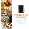 Elite Gourmet EAF-4617X Electric Digital Hot Air Fryer, 1350Watts, Oil-Less Healthy Cooker, Timer & Temperature Controls, 4 Quart, Black(4 Quart)