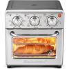 Elite Gourmet EAF0852SS 8.5Qt. Capacity Air Fryer Oven, Air Fry, Broil, Toast, Bake & Broil with Convection, Time and Temperature Controls, 800-Watts, Includes 25 Delicious Recipes, Stainless Steel(Stainless Steel)