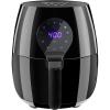 Elite Gourmet EAF-4617X Electric Digital Hot Air Fryer, 1350Watts, Oil-Less Healthy Cooker, Timer & Temperature Controls, 4 Quart, Black(5.3 Quart)