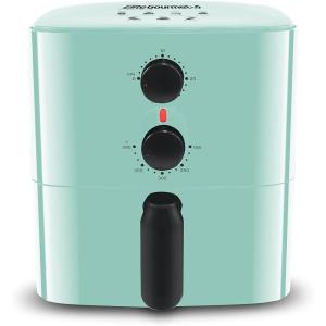 Elite Gourmet EAF-3218BL Personal 1.1Qt Compact Space Saving Electric Hot Air Fryer Oil-Less Healthy Cooker, Timer & Temperature Controls, PFOA Free, Mint(Mint)