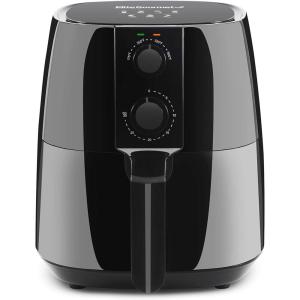 Elite Gourmet EAF-4617X Electric Digital Hot Air Fryer, 1350Watts, Oil-Less Healthy Cooker, Timer & Temperature Controls, 4 Quart, Black(4 Quart)
