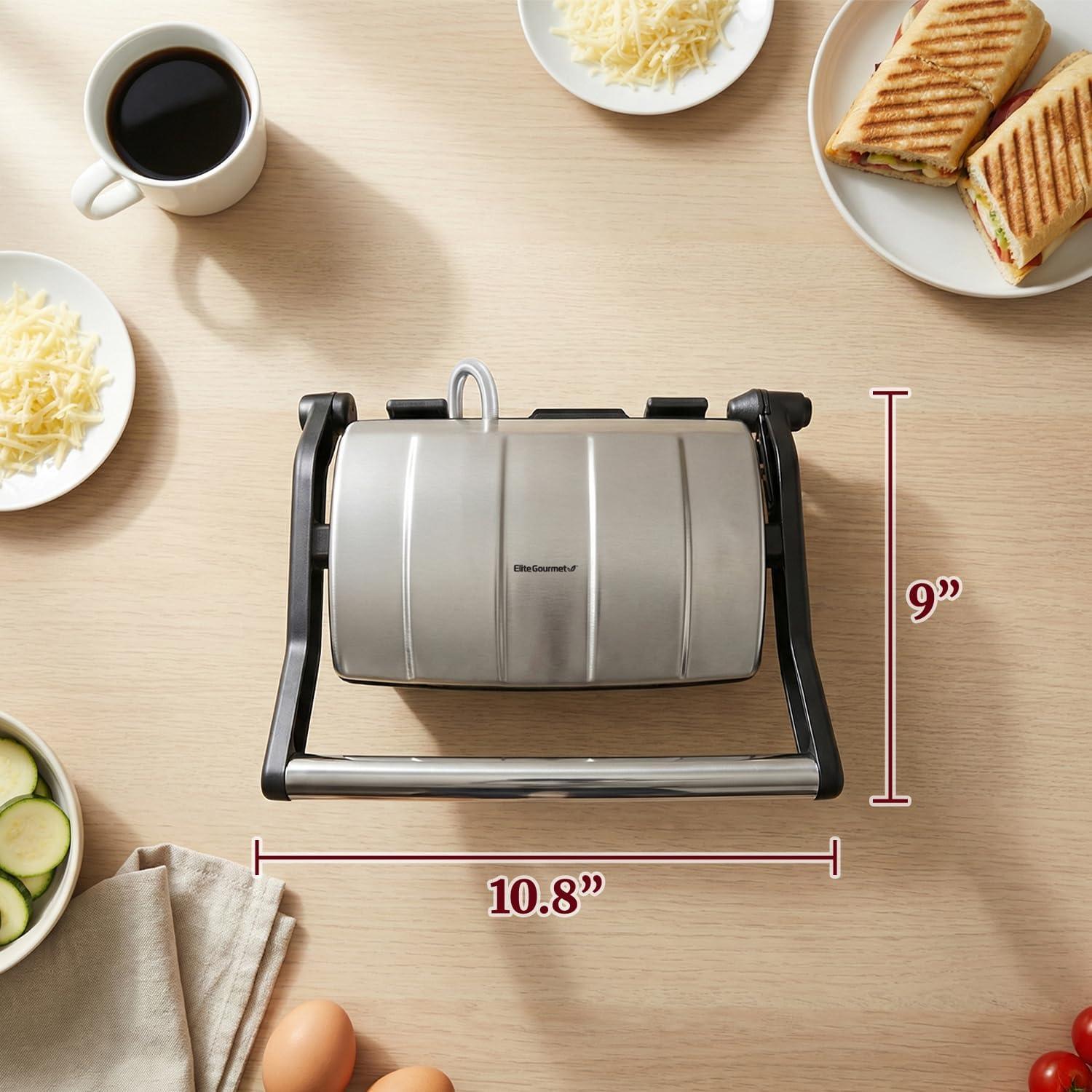 imageElite Gourmet EGL3450 Smokeless Indoor Electric BBQ Grill Dishwasher Safe Nonstick Adjustable Temperature Fast Heat Up LowFat Meals Easy to Clean Design BlackBlack