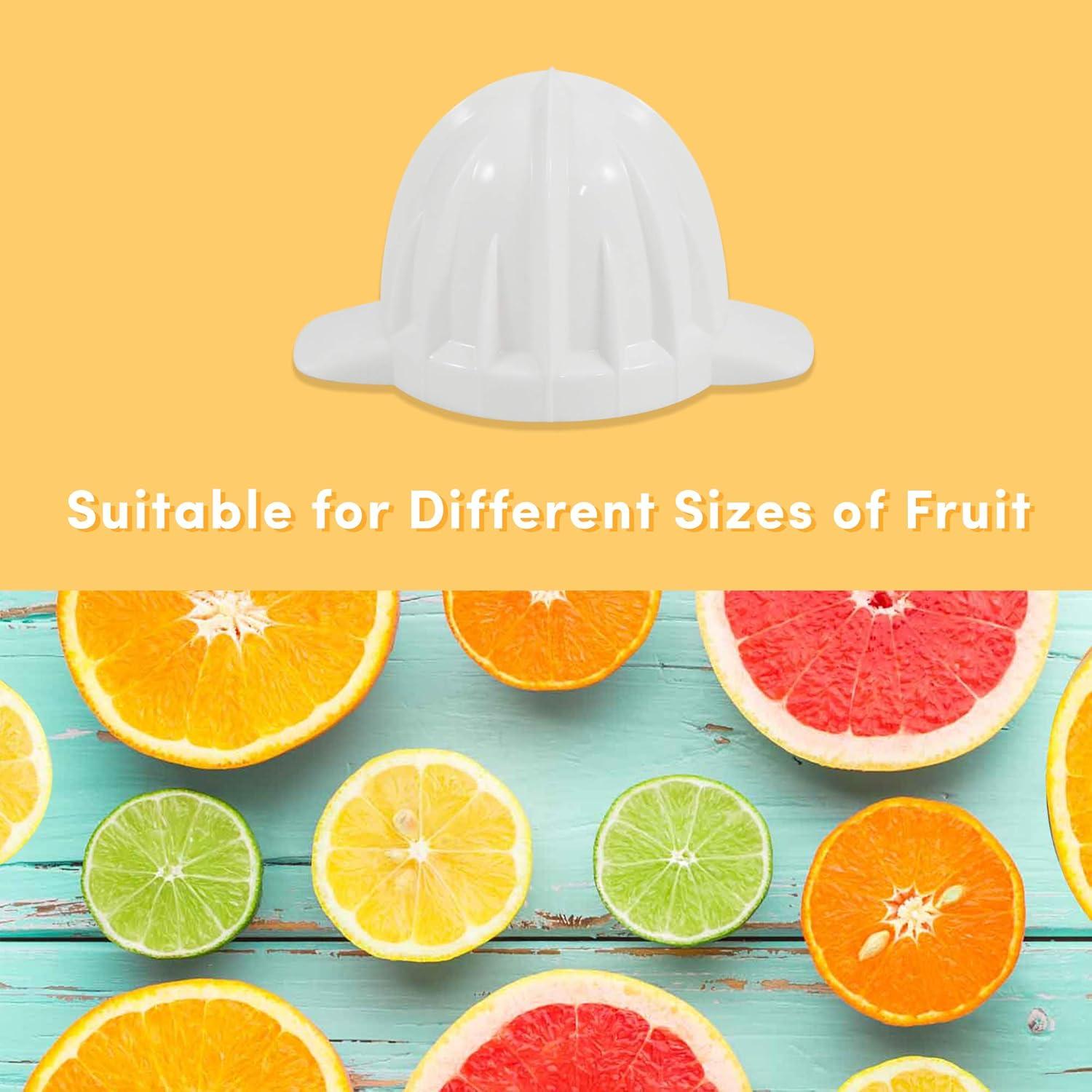 imageElite Gourmet ETS740 BPAFree 40Watt Electric Citrus Juicer with 2 Cones Compact Large Volume Pulp Control Oranges Lemons Limes Grapefruits with Easy Pour Spout 12L BlackStainless Steel16 ounce