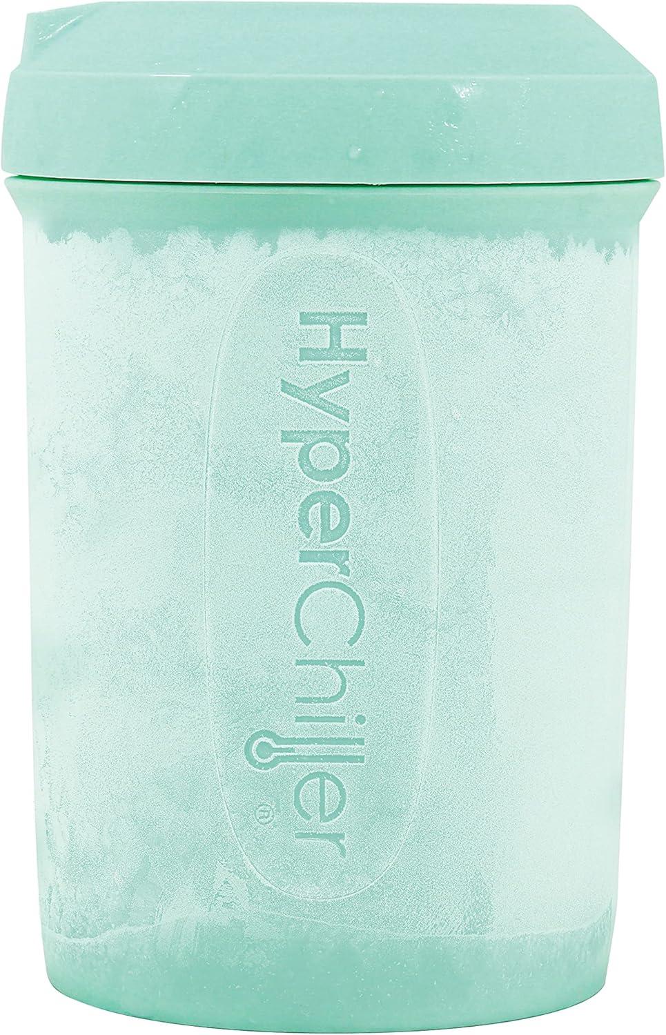 imageHyperChiller HC2BG Patented Iced CoffeeBeverage Cooler NEW IMPROVEDSTRONGER AND MORE DURABLE Ready in One Minute Reusable for Iced Tea Wine Spirits Alcohol Juice 125 Oz Slate BlueMint