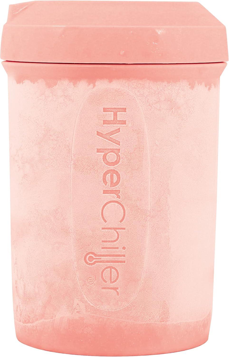 imageHyperChiller HC2BG Patented Iced CoffeeBeverage Cooler NEW IMPROVEDSTRONGER AND MORE DURABLE Ready in One Minute Reusable for Iced Tea Wine Spirits Alcohol Juice 125 Oz Slate BlueRose Gold