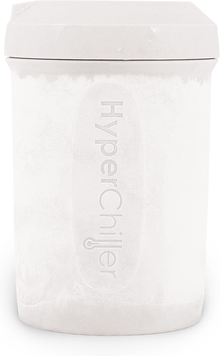 imageHyperChiller HC2CB Patented Iced CoffeeBeverage Cooler NEW IMPROVEDSTRONGER AND MORE DURABLE Ready in One Minute Reusable for Iced Tea Wine Spirits Alcohol Juice 125 Oz Charcoal BlackWhite