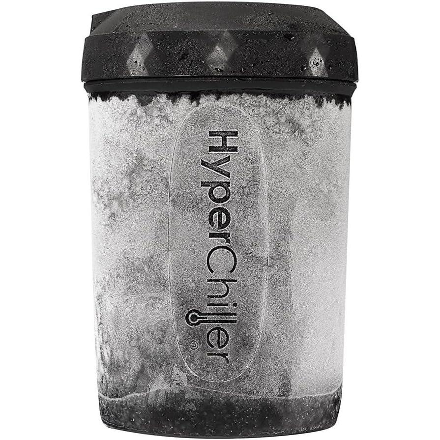 imageHyperChiller HC2BG Patented Iced CoffeeBeverage Cooler NEW IMPROVEDSTRONGER AND MORE DURABLE Ready in One Minute Reusable for Iced Tea Wine Spirits Alcohol Juice 125 Oz Slate BlueBlack