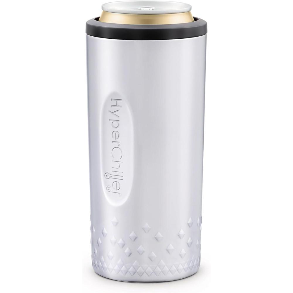 imageHyperChiller HC2CB Patented Iced CoffeeBeverage Cooler NEW IMPROVEDSTRONGER AND MORE DURABLE Ready in One Minute Reusable for Iced Tea Wine Spirits Alcohol Juice 125 Oz Charcoal BlackStainless Steel