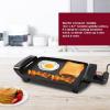 Elite Gourmet EGR2722A Electric 10.5″ x 8.5″ Griddle, Cool-touch Handles Non-Stick Surface, Removable/Adjustable Thermostat, Skid Free-Rubber Feet, Black(10.5″ x 8.5″)